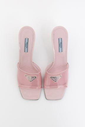 Plexiglass Vernice Slide Sandals