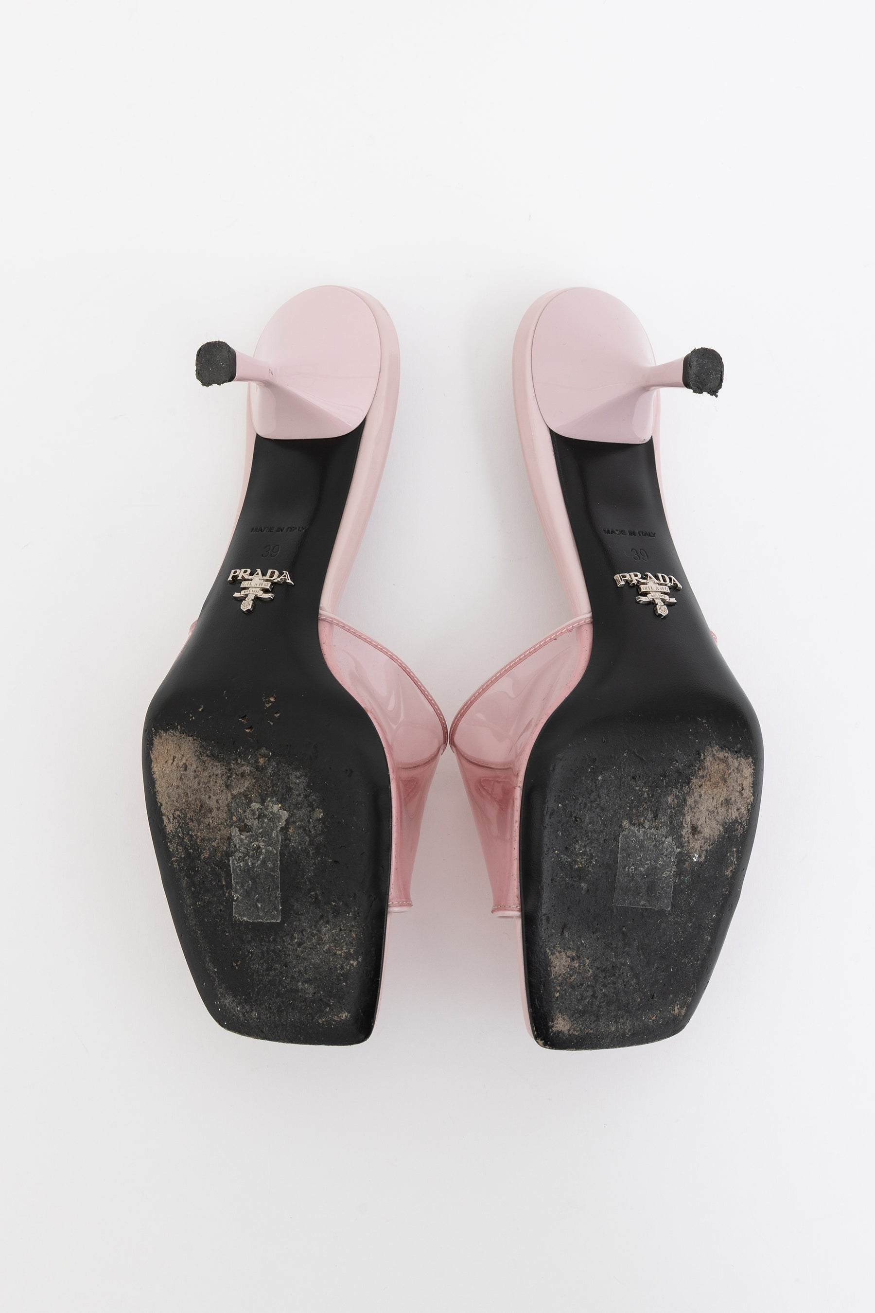 Plexiglass Vernice Slide Sandals