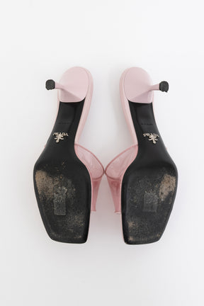 Plexiglass Vernice Slide Sandals