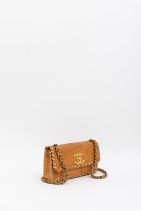 Vintage Whipstitched Medium Flap Bag