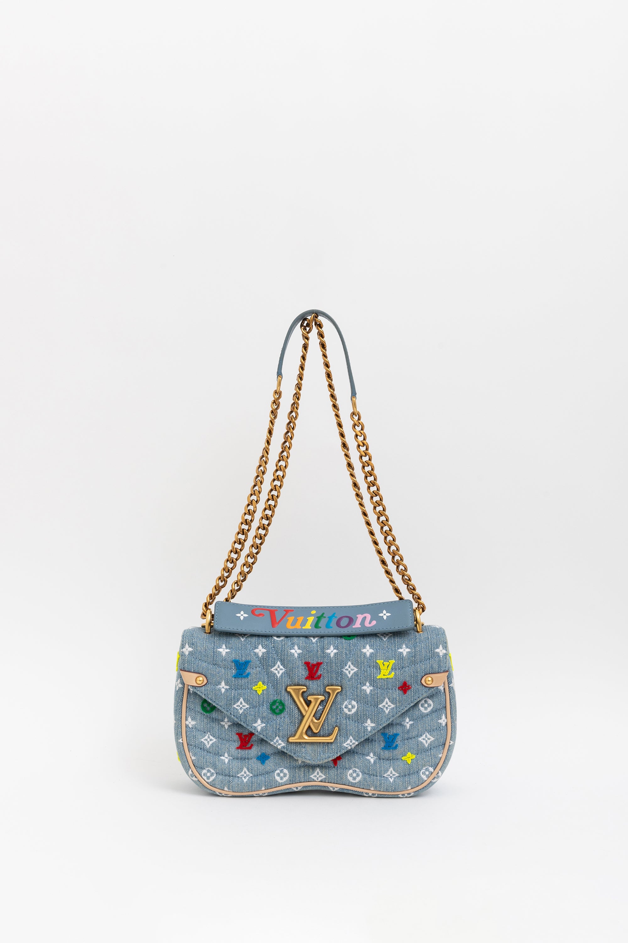 Denim New Wave Chain Bag