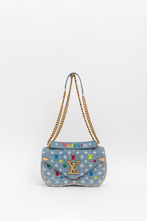 Denim New Wave Chain Bag
