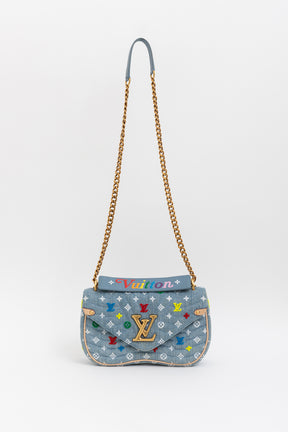 Denim New Wave Chain Bag