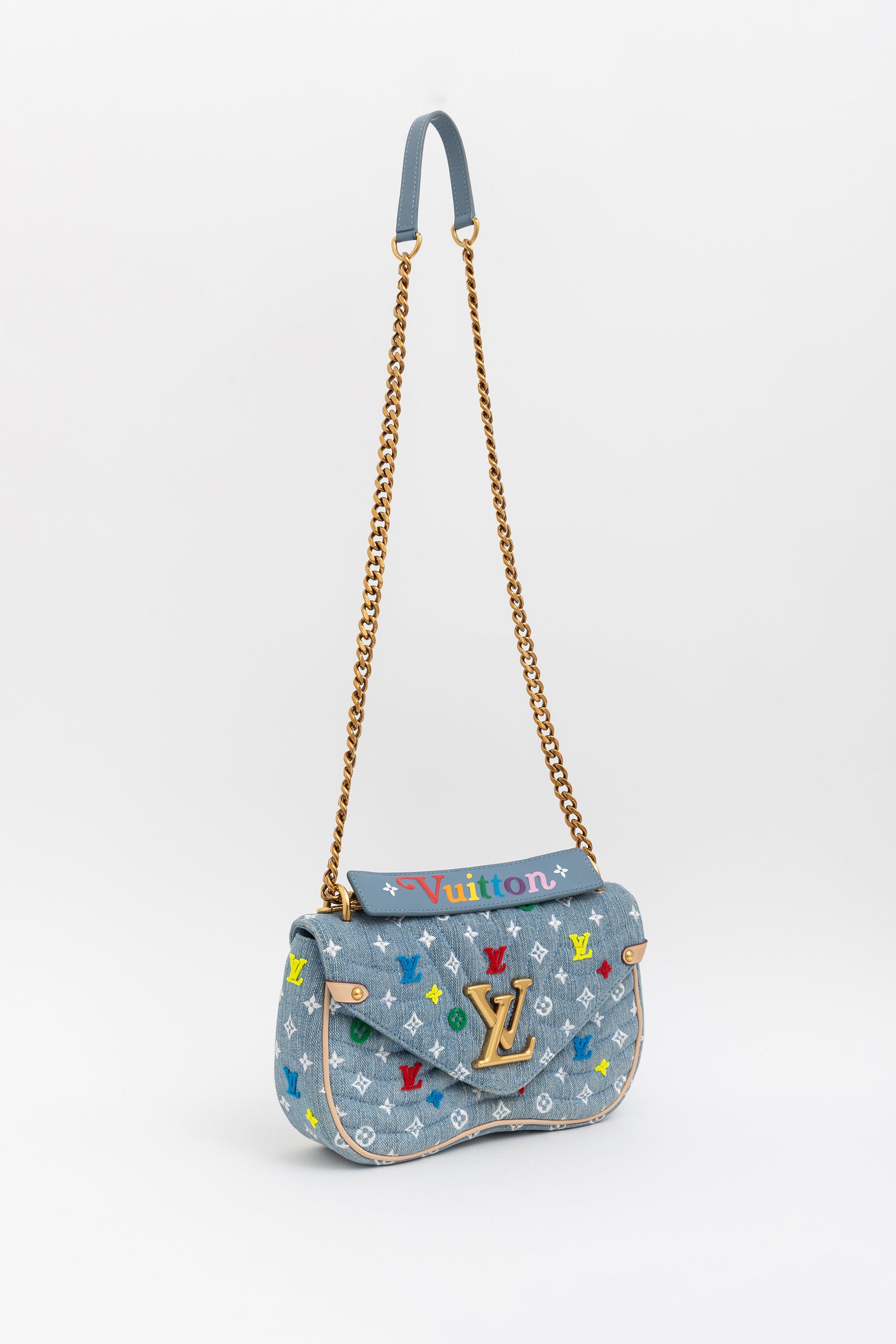 Denim New Wave Chain Bag