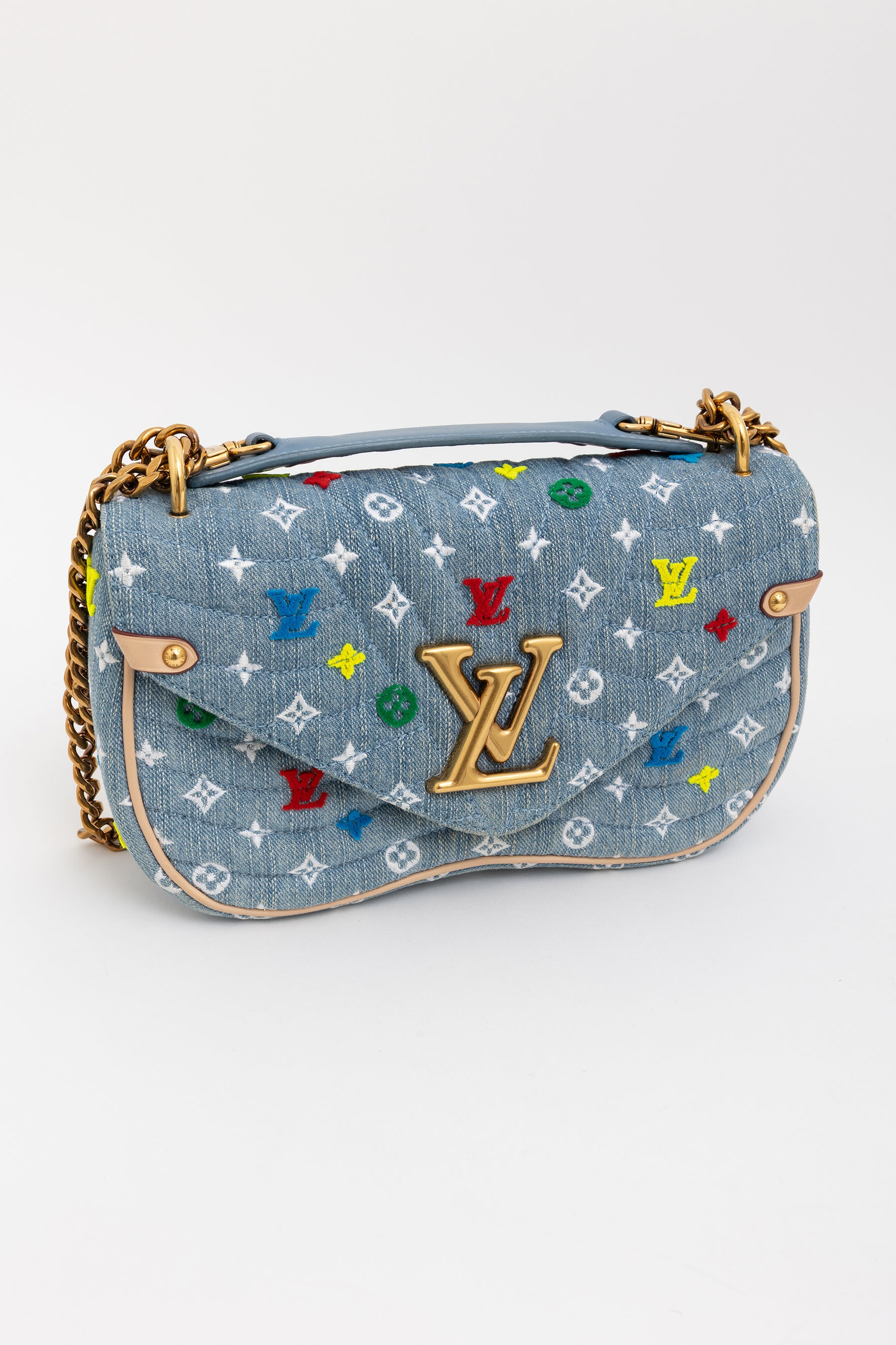 Denim New Wave Chain Bag