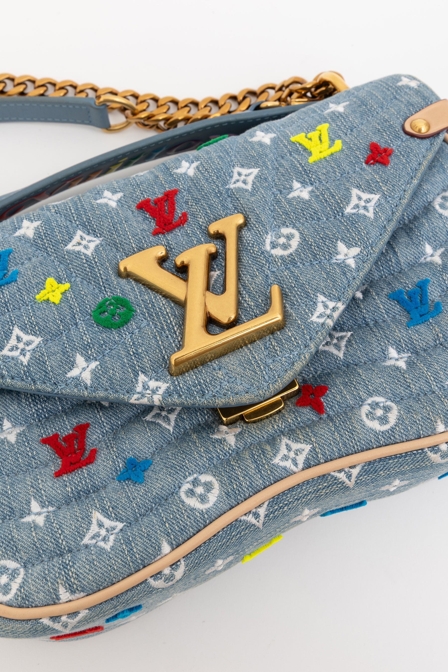 Denim New Wave Chain Bag