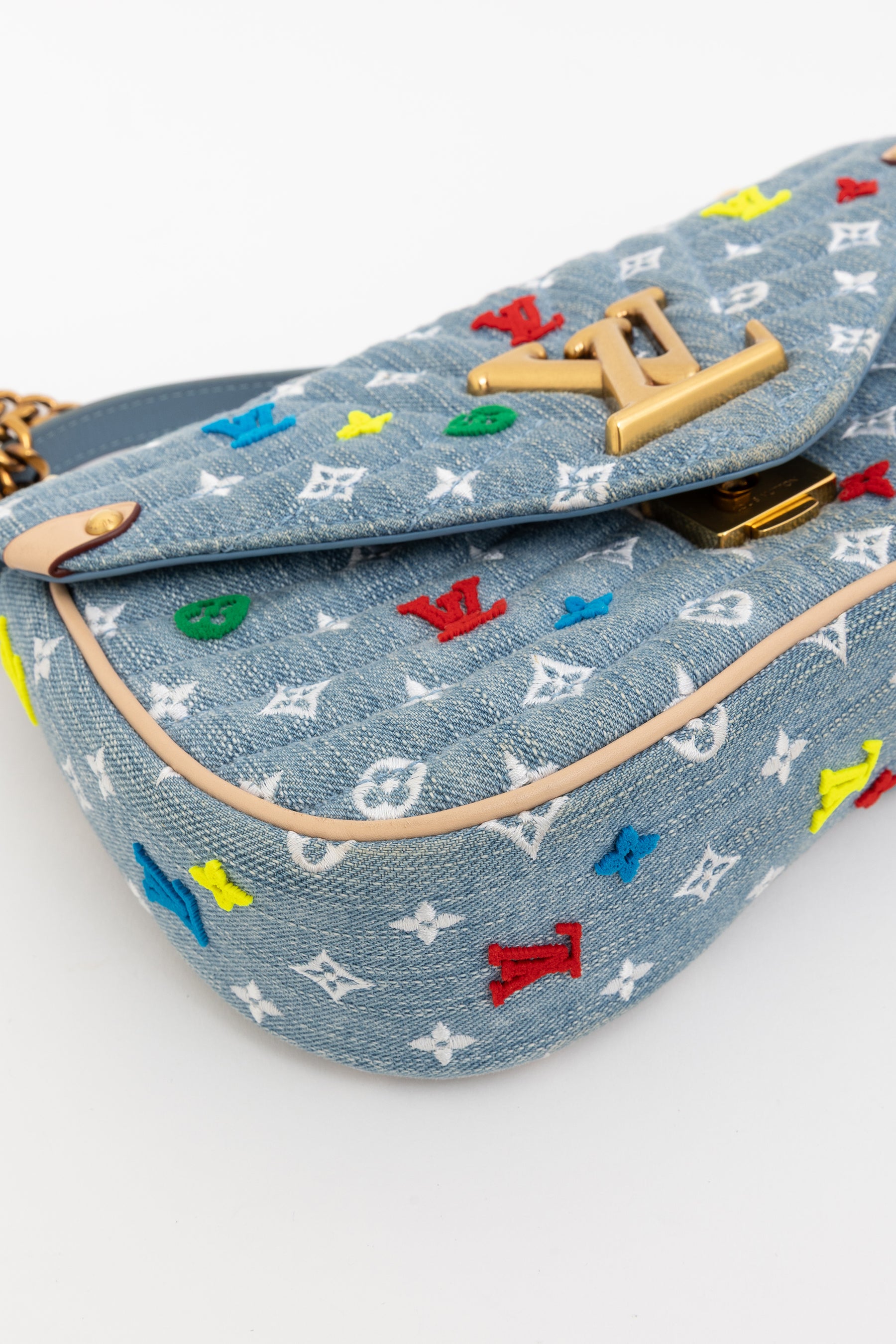 Denim New Wave Chain Bag