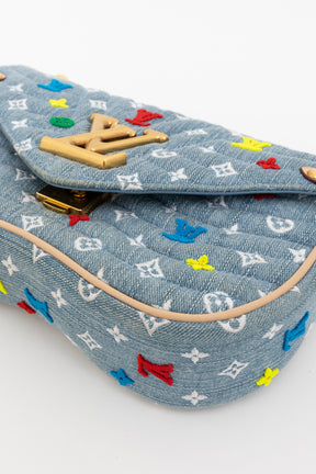 Denim New Wave Chain Bag