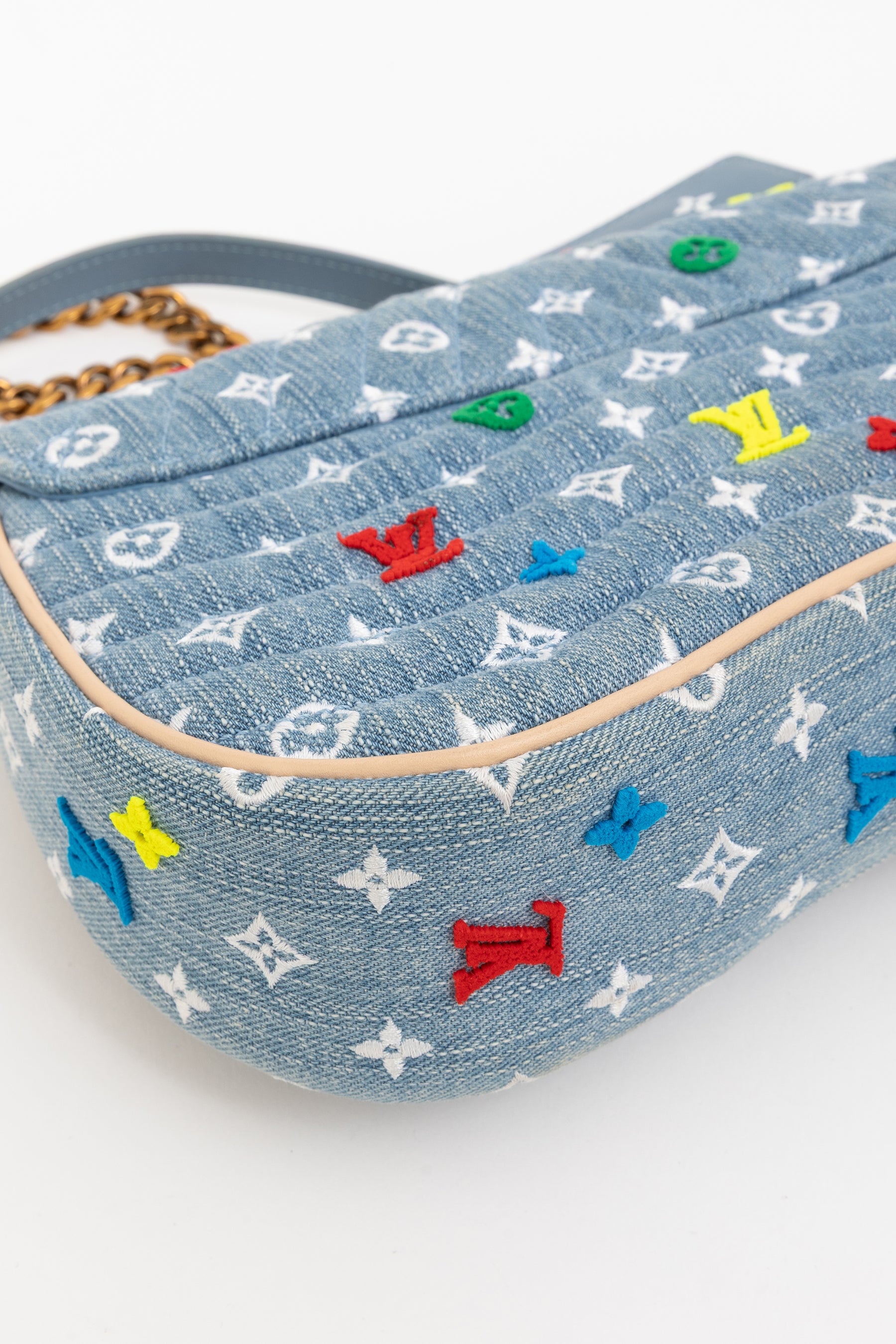 Denim New Wave Chain Bag