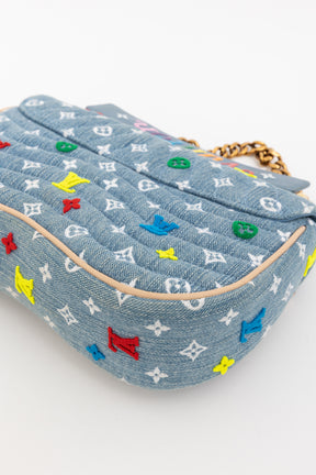 Denim New Wave Chain Bag