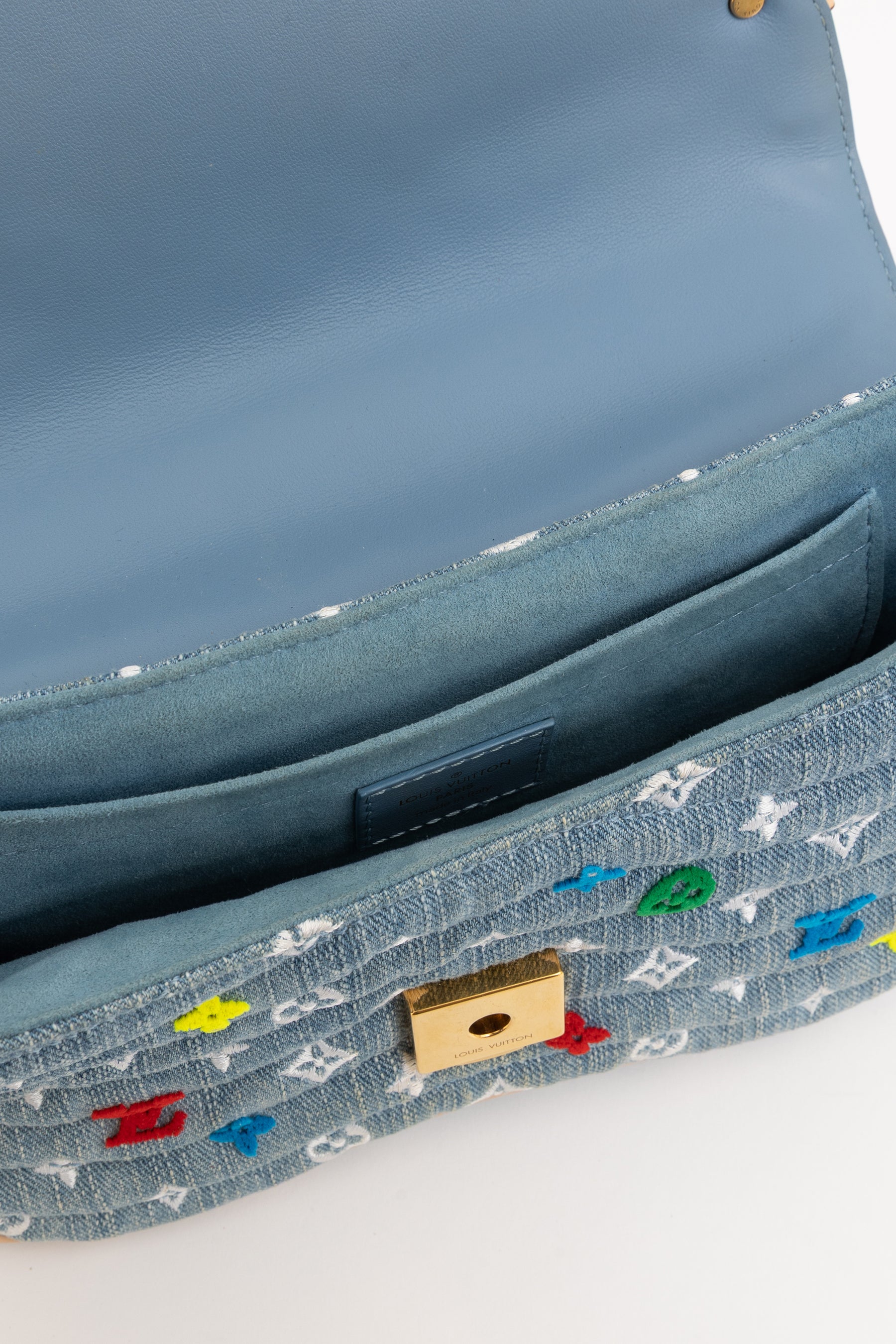 Denim New Wave Chain Bag