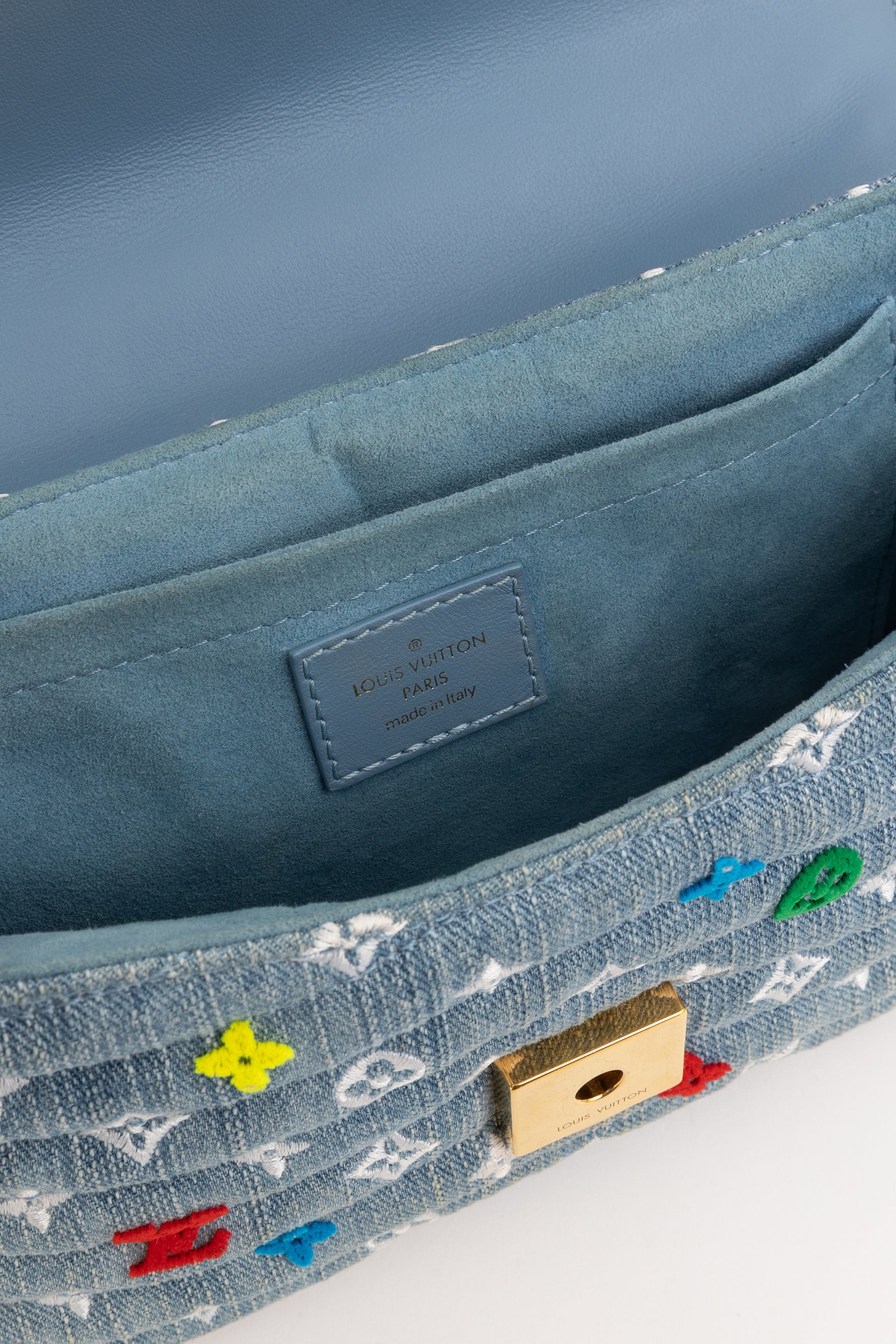 Denim New Wave Chain Bag