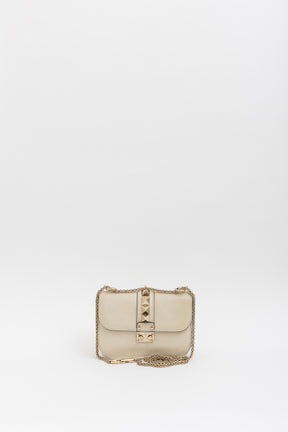 Medium Rockstud Glam Lock Flap Shoulder Bag