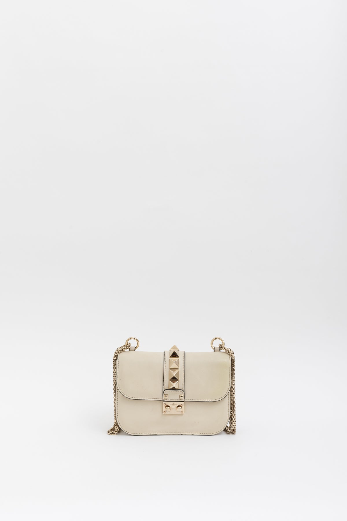 Medium Rockstud Glam Lock Flap Shoulder Bag