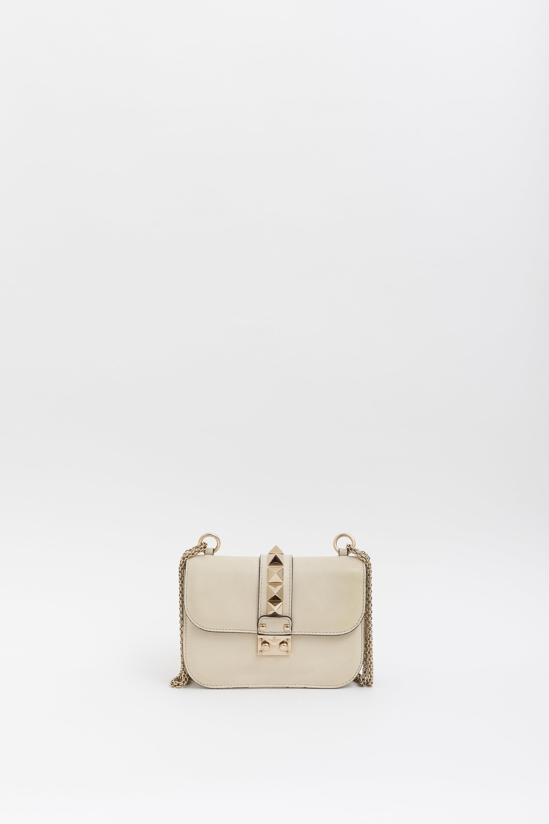 Medium Rockstud Glam Lock Flap Shoulder Bag