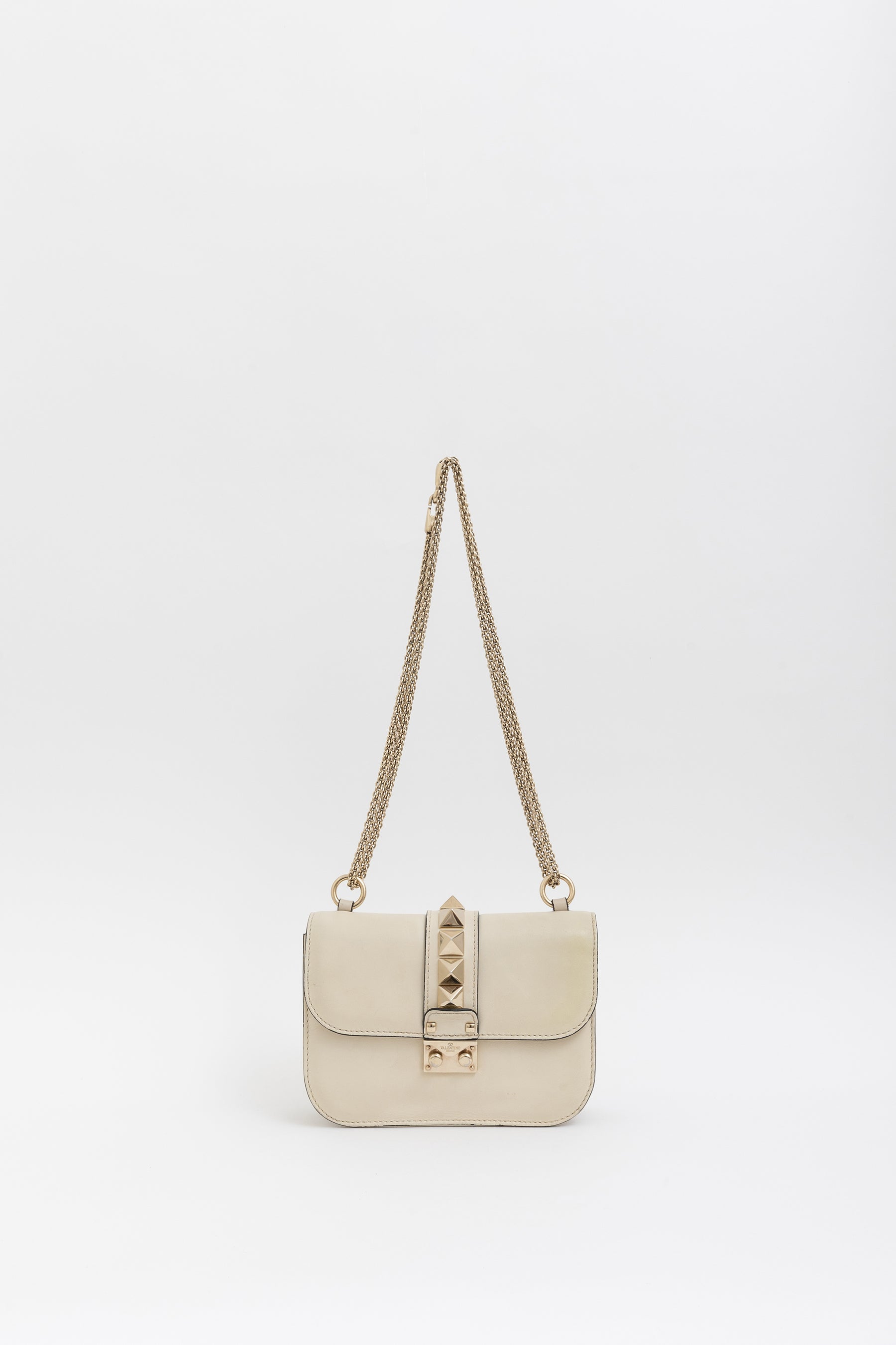 Medium Rockstud Glam Lock Flap Shoulder Bag