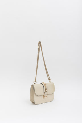 Medium Rockstud Glam Lock Flap Shoulder Bag