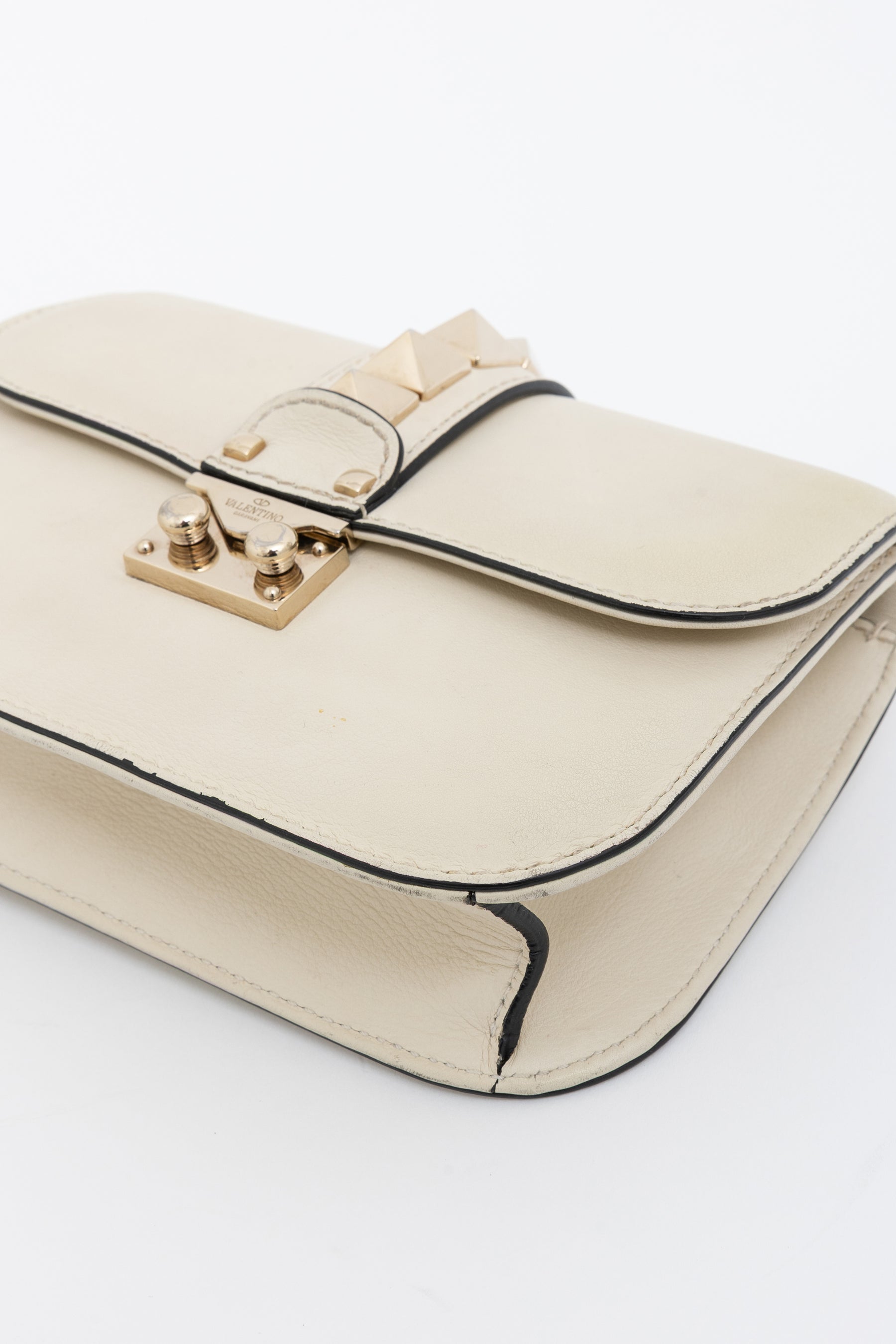 Medium Rockstud Glam Lock Flap Shoulder Bag