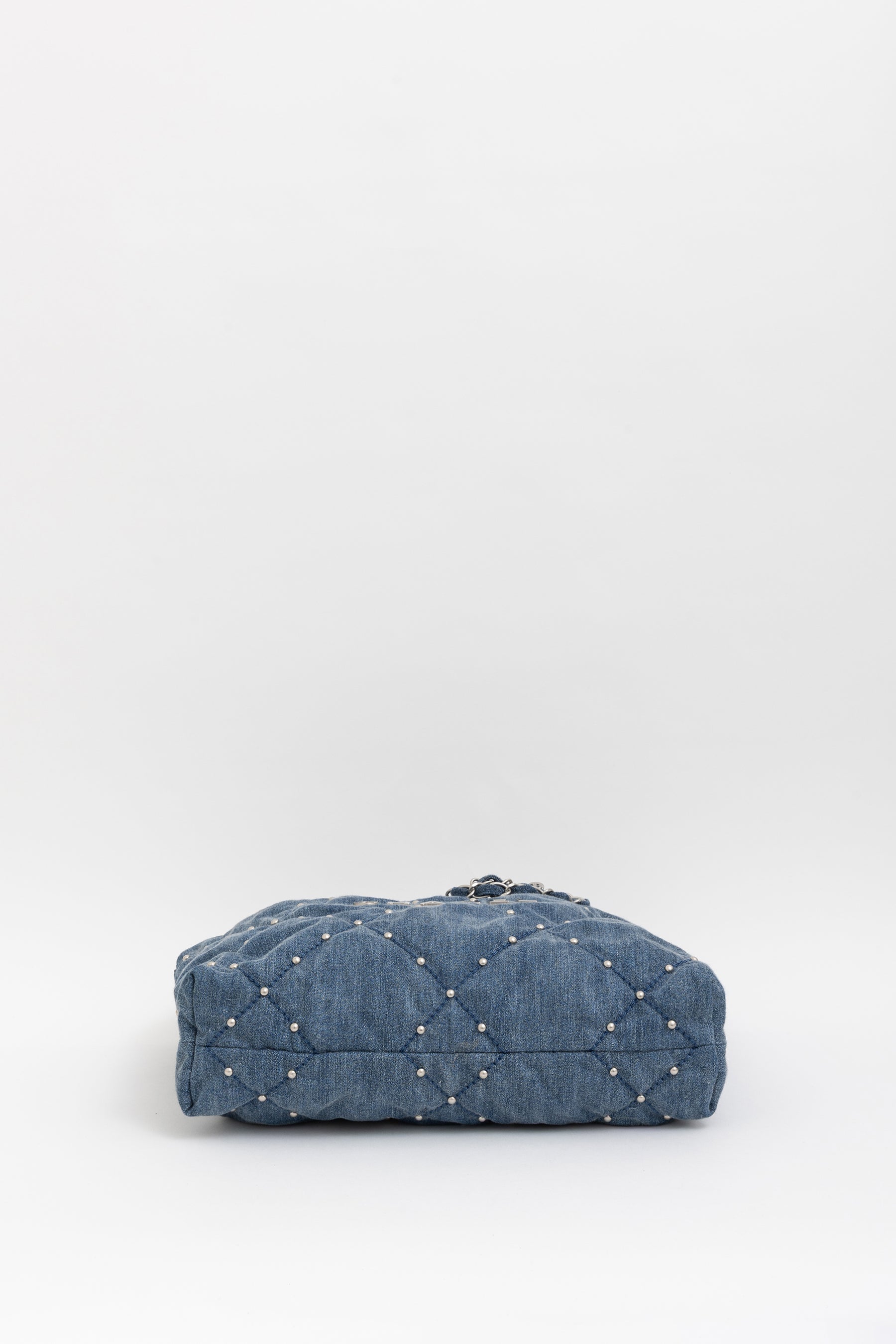 22 Small Studded Denim Bag