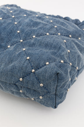 22 Small Studded Denim Bag