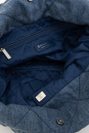 22 Small Studded Denim Bag