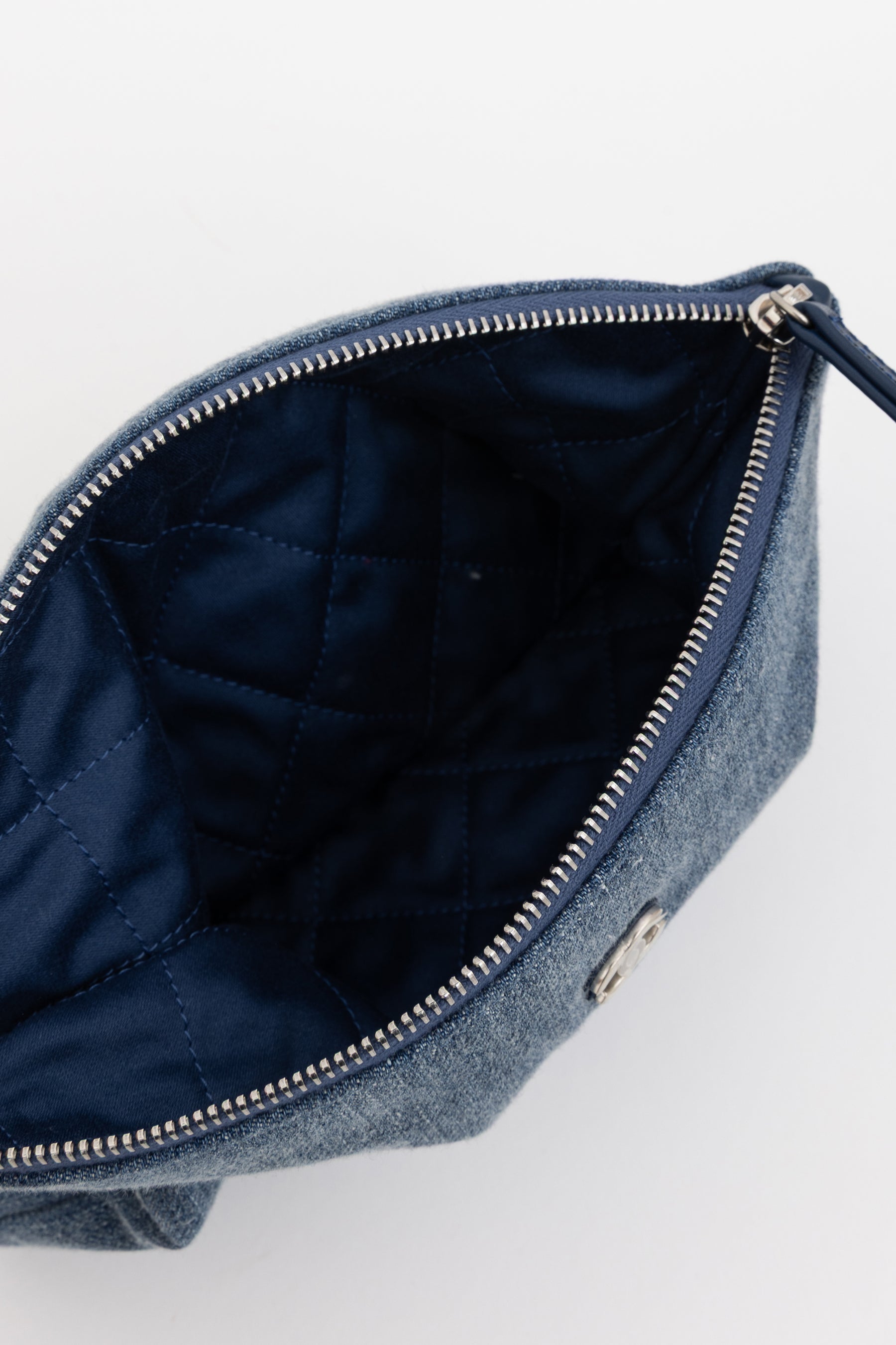 22 Small Studded Denim Bag