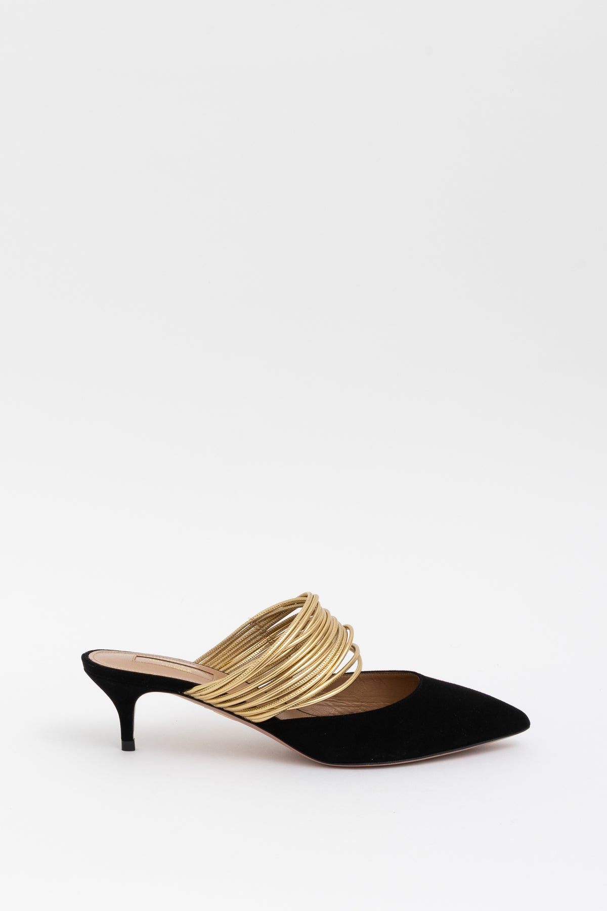 Rendez Vous 45 Pointed Toe Kitten Heel Mules