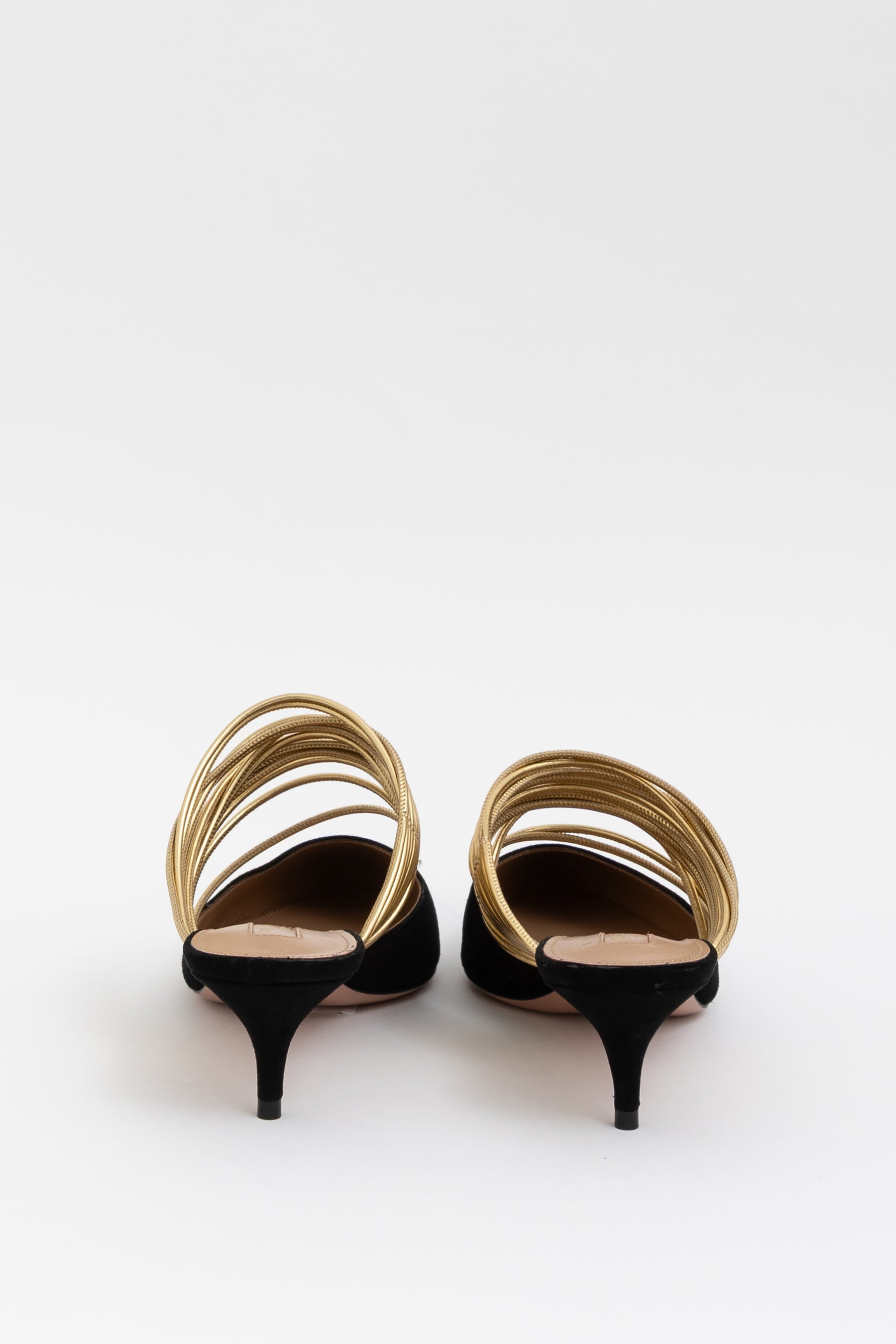 Rendez Vous 45 Pointed Toe Kitten Heel Mules