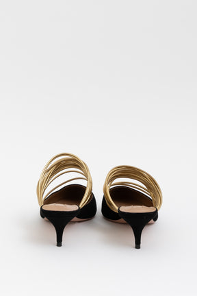 Rendez Vous 45 Pointed Toe Kitten Heel Mules
