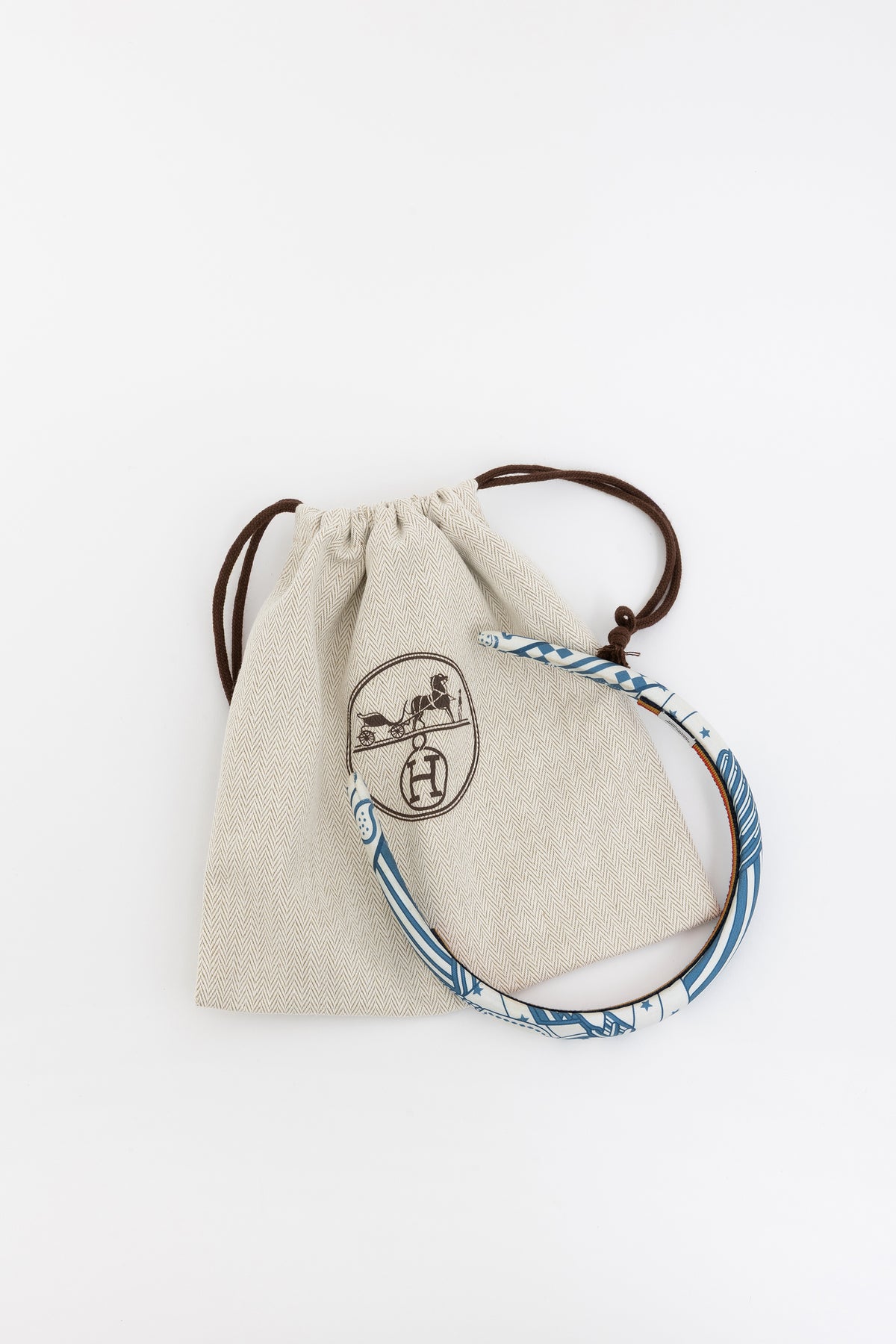 Sangles en Zigzag Bandana Elsa Silk Headband