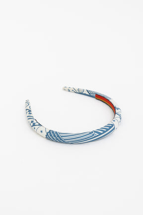 Sangles en Zigzag Bandana Elsa Silk Headband
