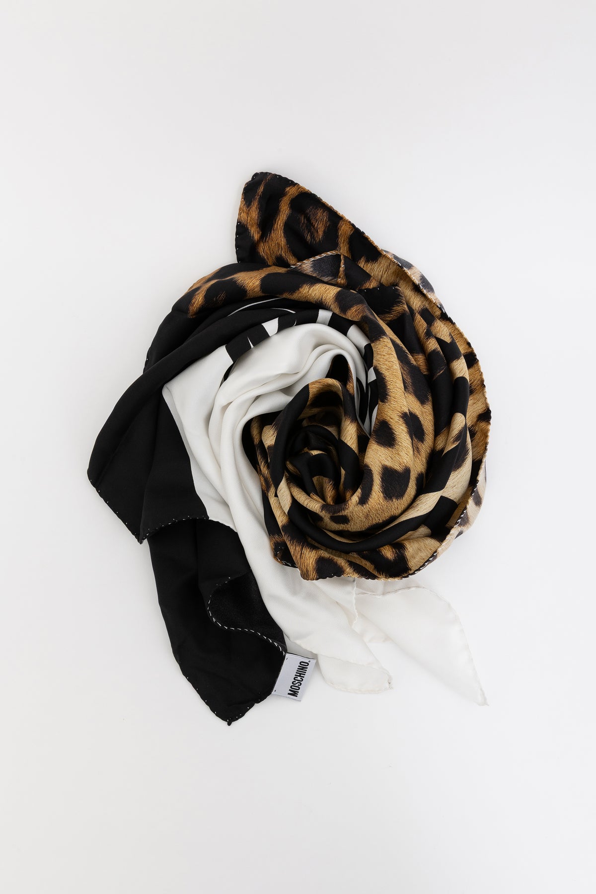 Colour-block Trio-Logo Scarf