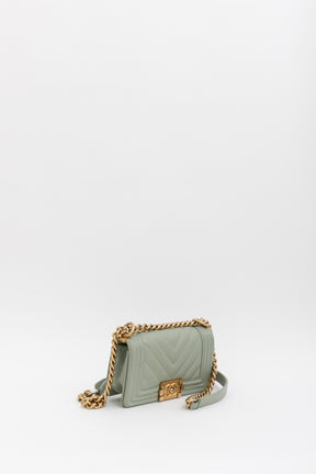 Chevron Quilted Small Boy Bag