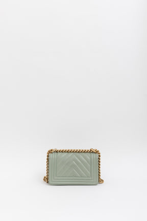 Chevron Quilted Small Boy Bag