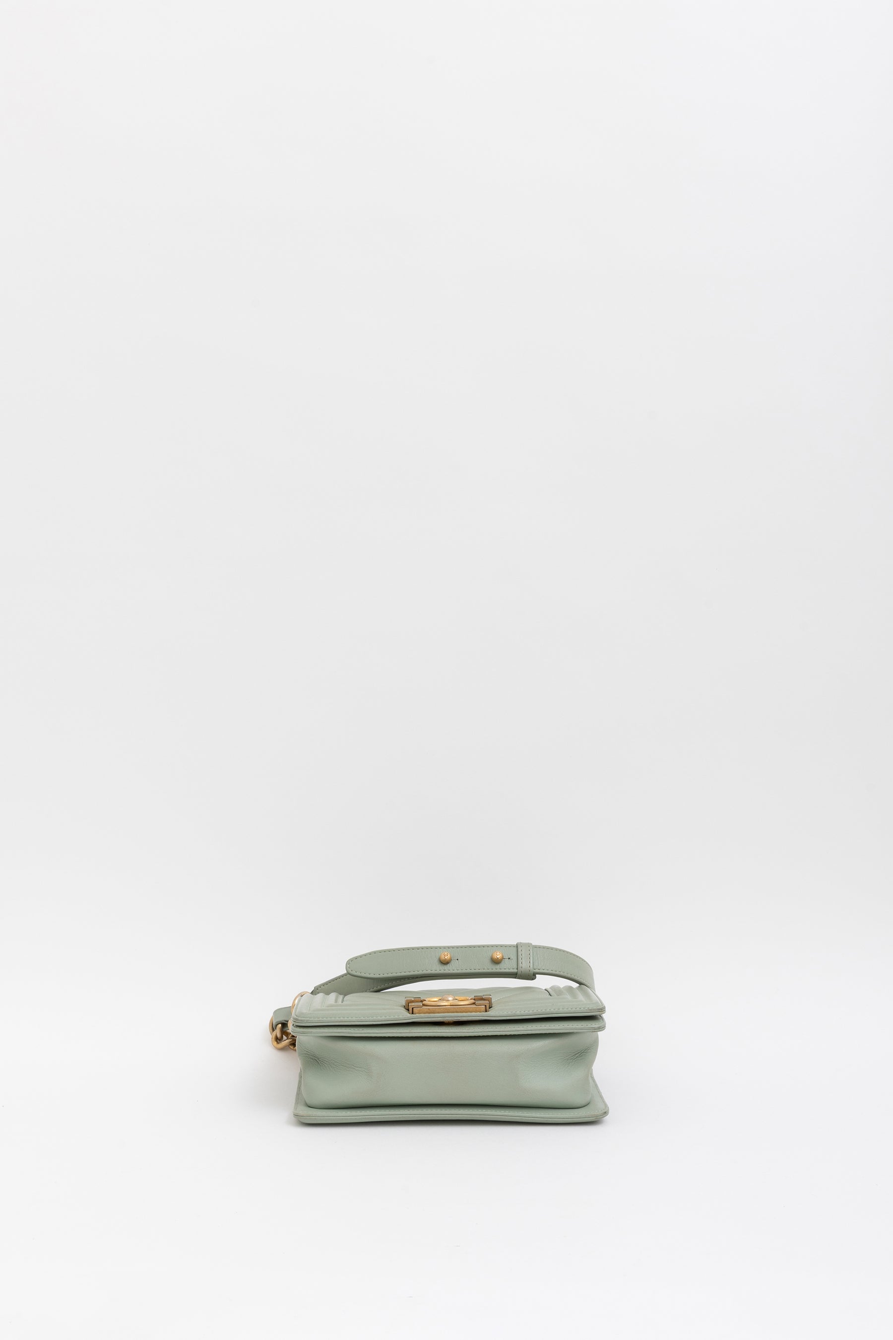 Chevron Quilted Small Boy Bag