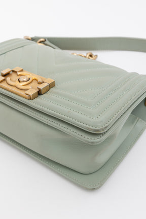 Chevron Quilted Small Boy Bag