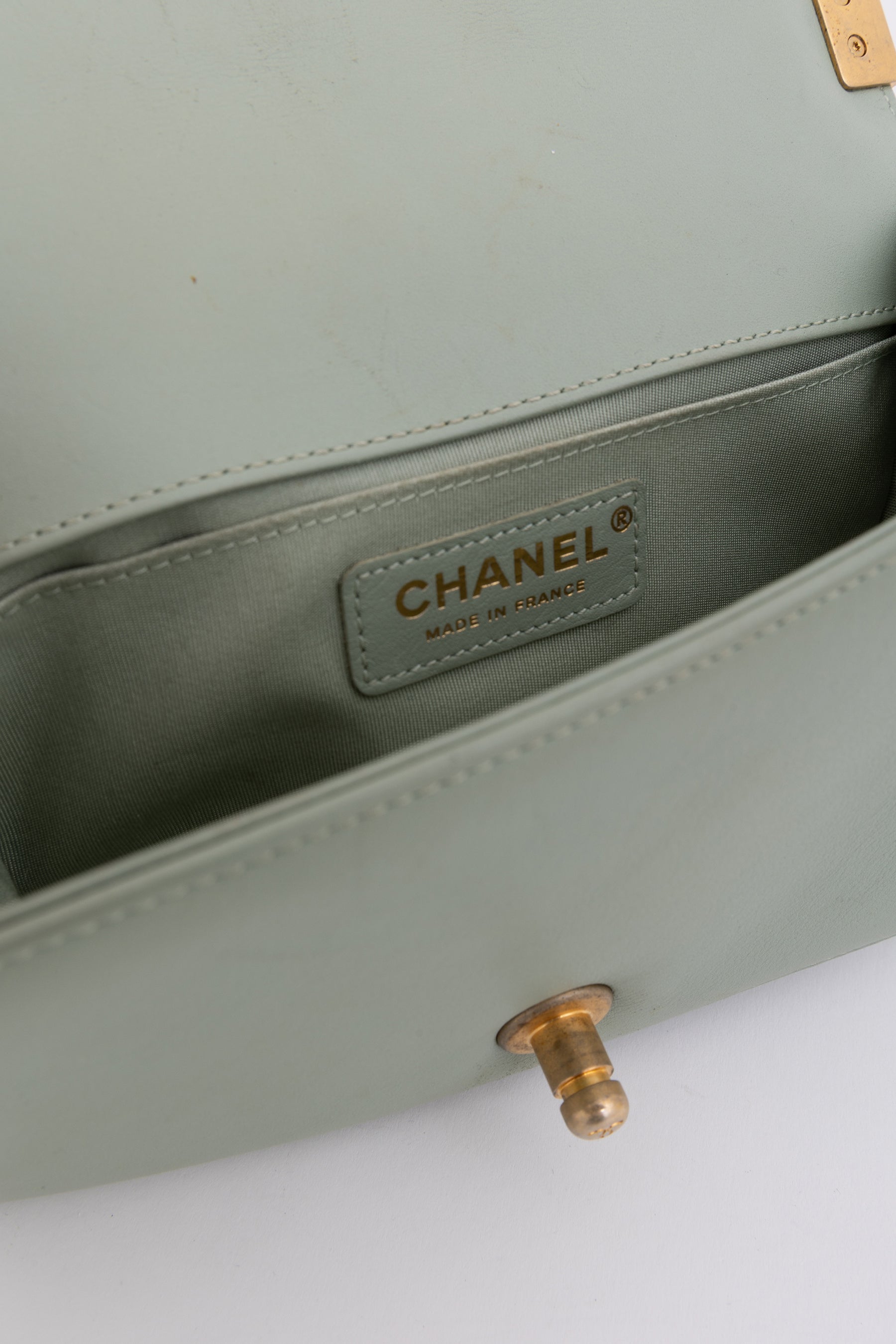 Chevron Quilted Small Boy Bag