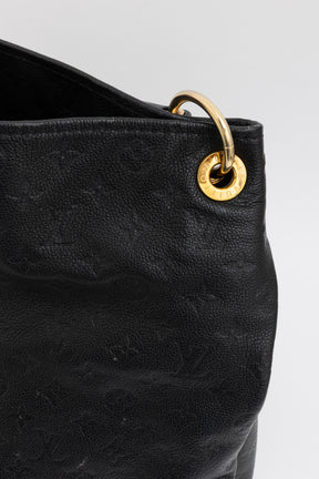 Black Empreinte Leather Artsy MM Hobo Bag