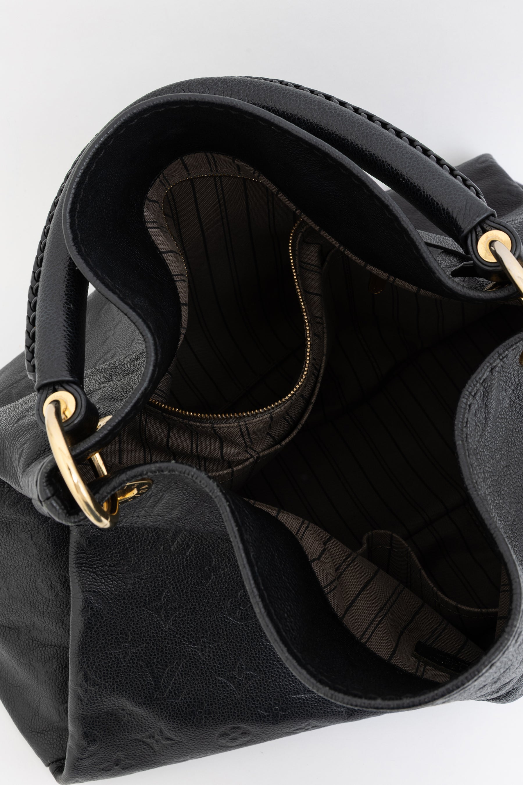 Black Empreinte Leather Artsy MM Hobo Bag