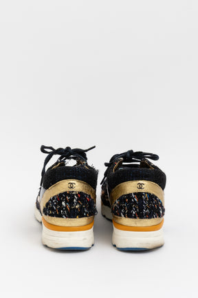 Tweed Metallic Sneakers