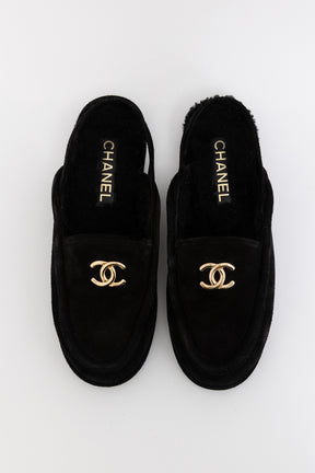 Shearling Slingback Metiers d'Art Mules