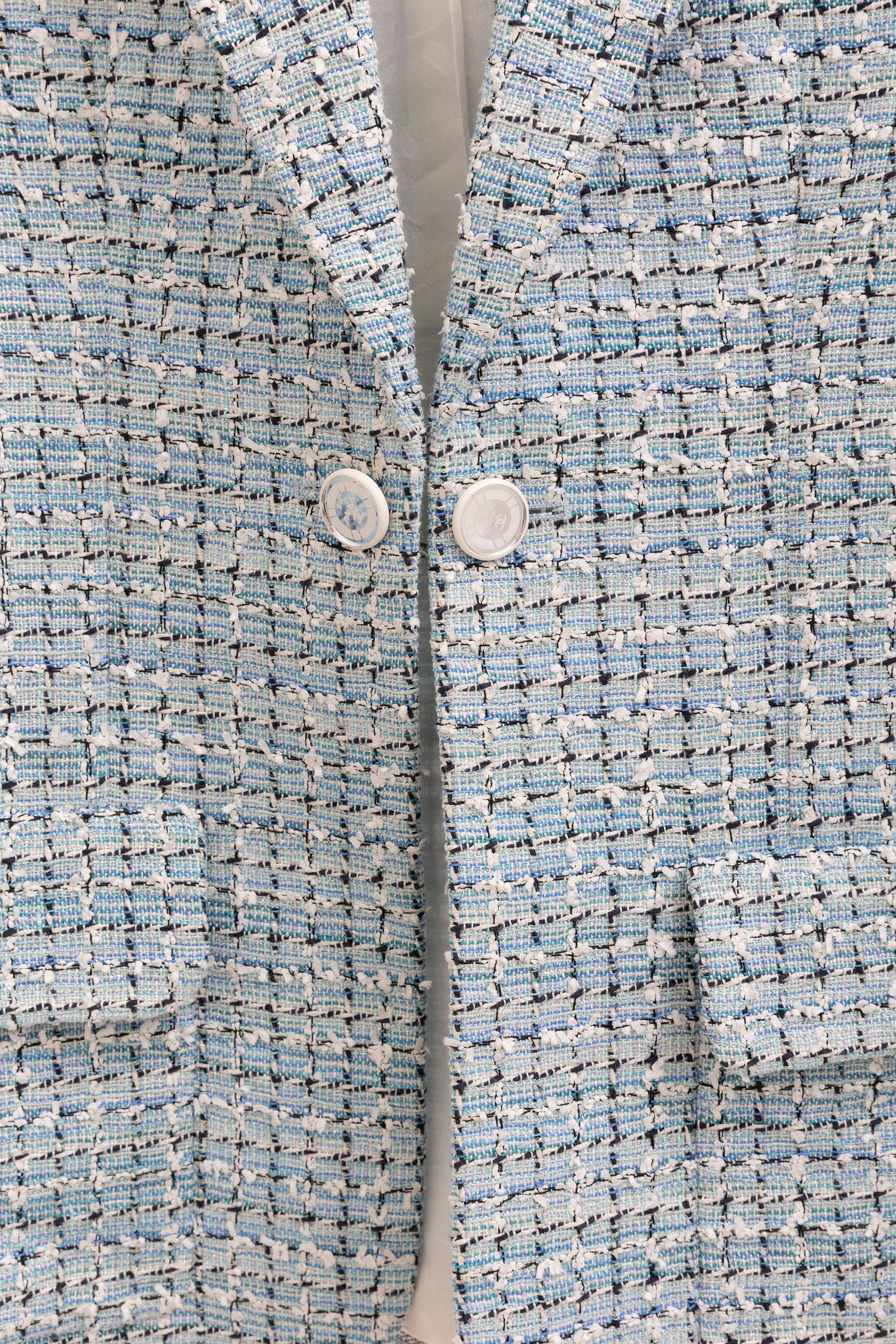 Tweed La Pausa Fantasy Single Breasted Blazer