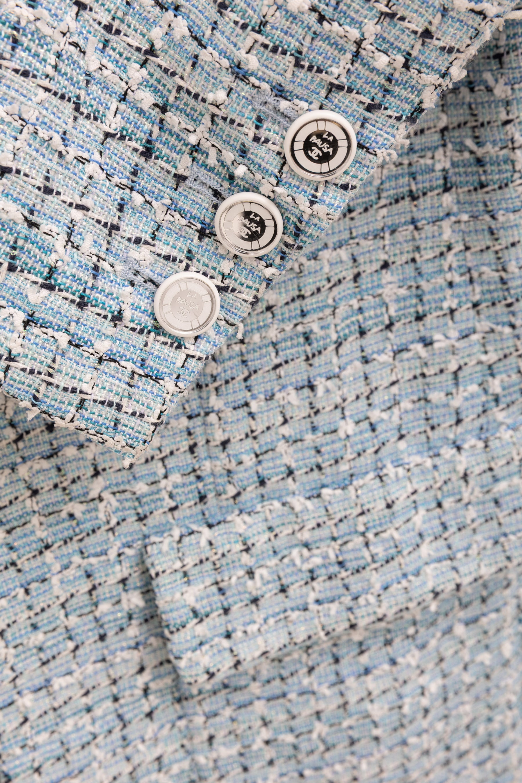 Tweed La Pausa Fantasy Single Breasted Blazer