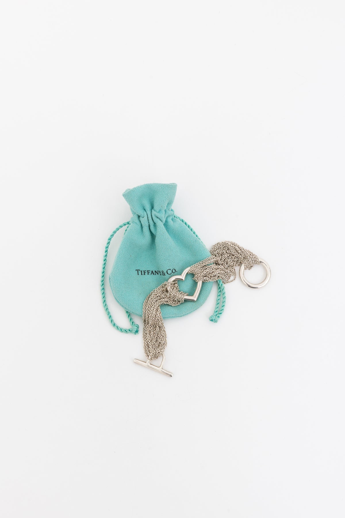 Open Heart Toggle Clasp Bracelet