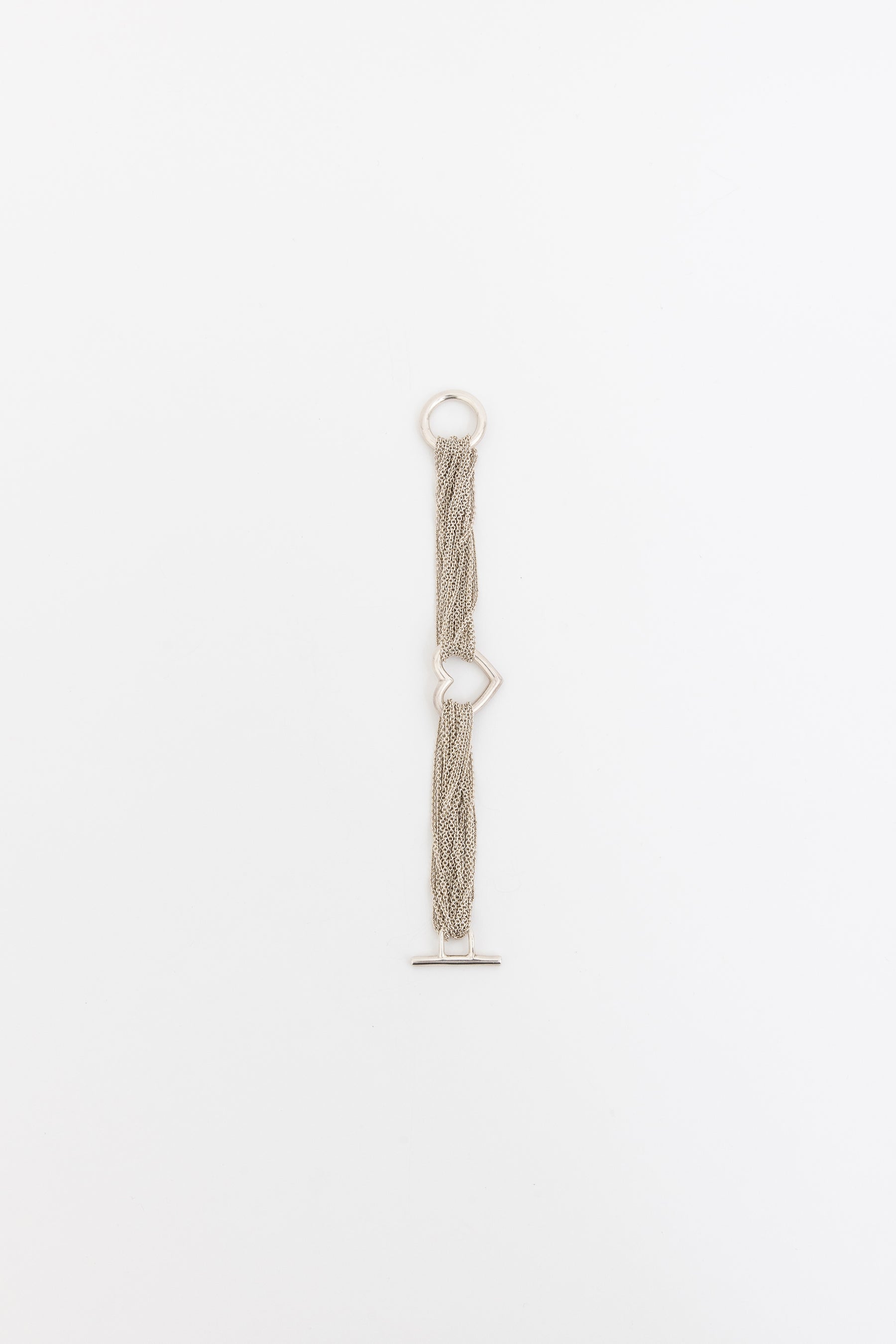 Open Heart Toggle Clasp Bracelet