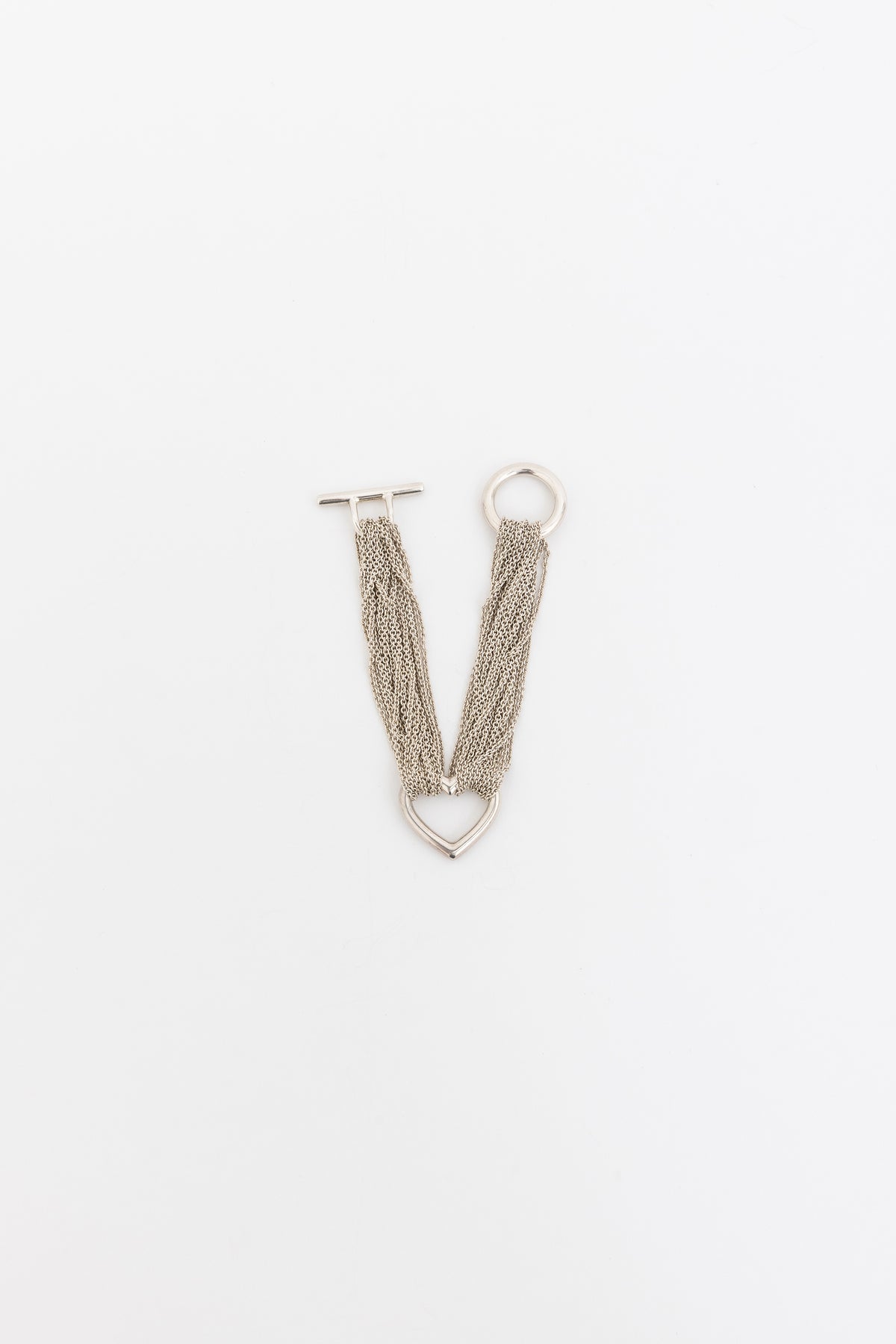 Open Heart Toggle Clasp Bracelet