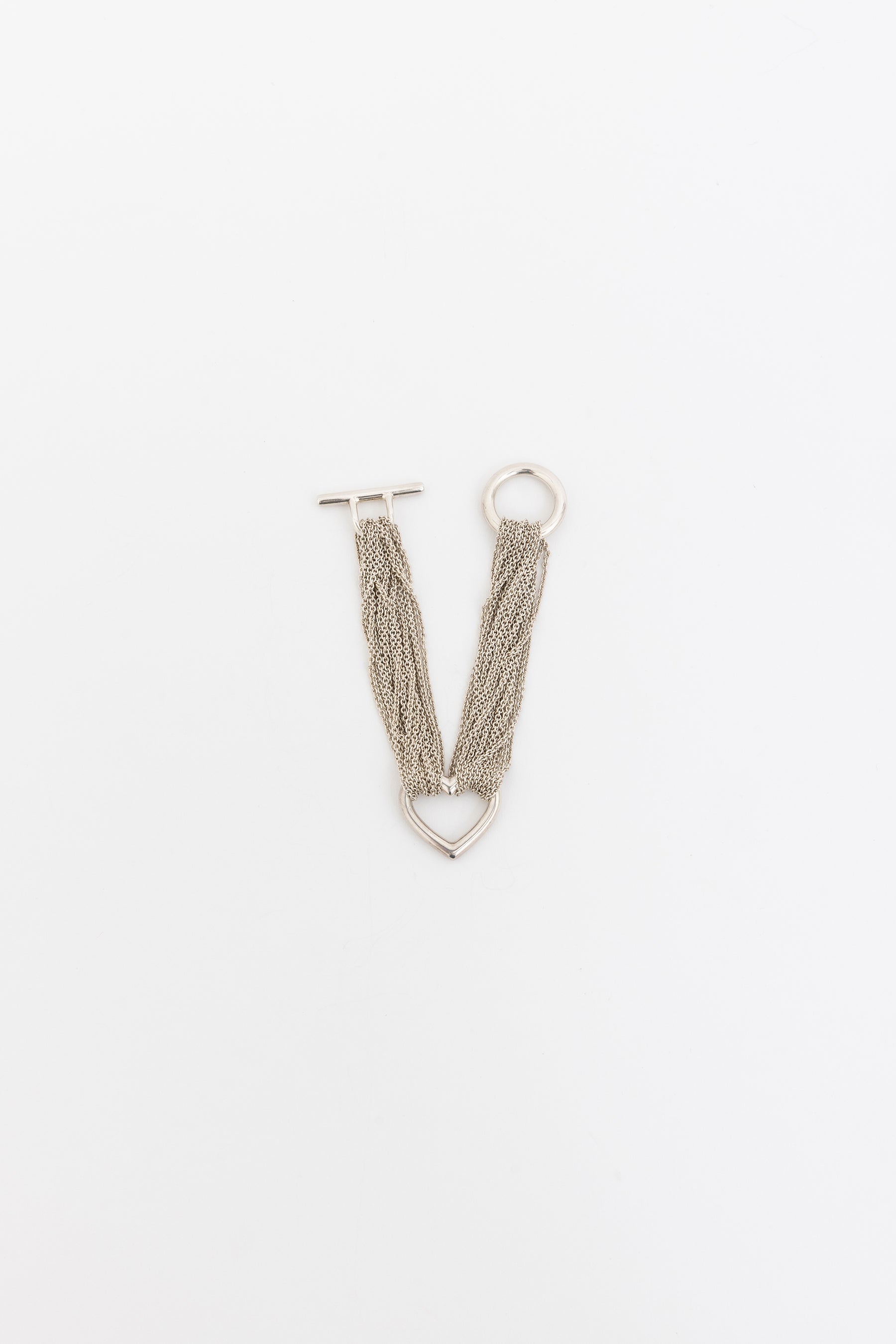 Open Heart Toggle Clasp Bracelet