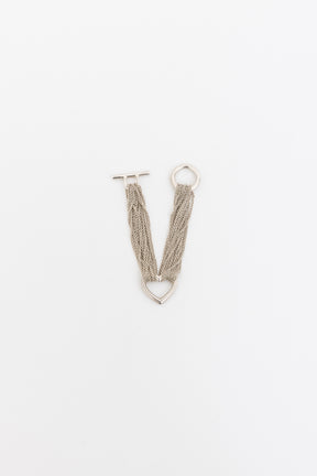 Open Heart Toggle Clasp Bracelet