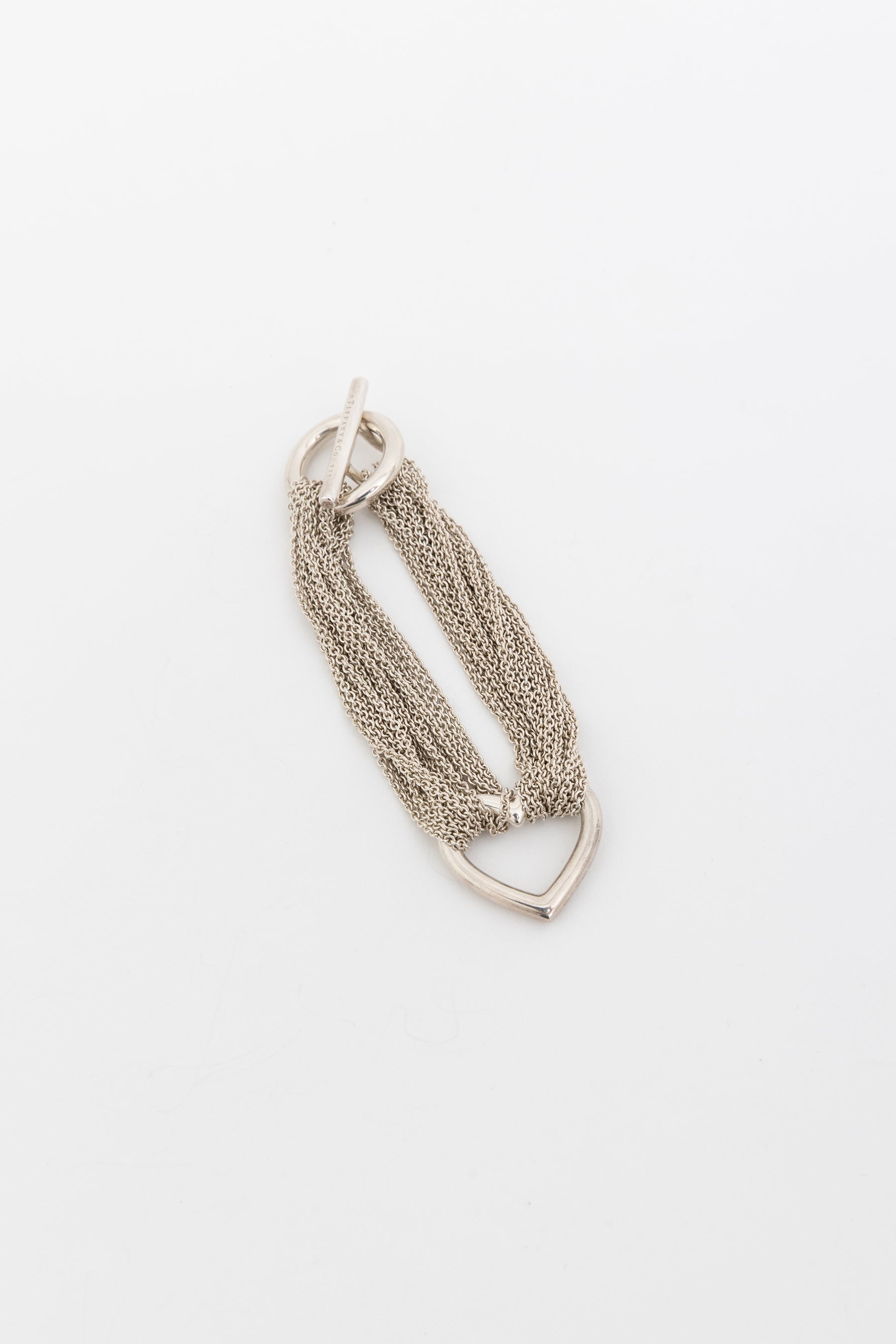 Open Heart Toggle Clasp Bracelet