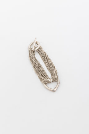 Open Heart Toggle Clasp Bracelet
